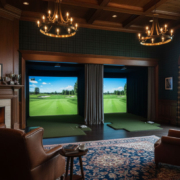 simulator room in a clubhouse