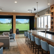 golf sim in a commercial business